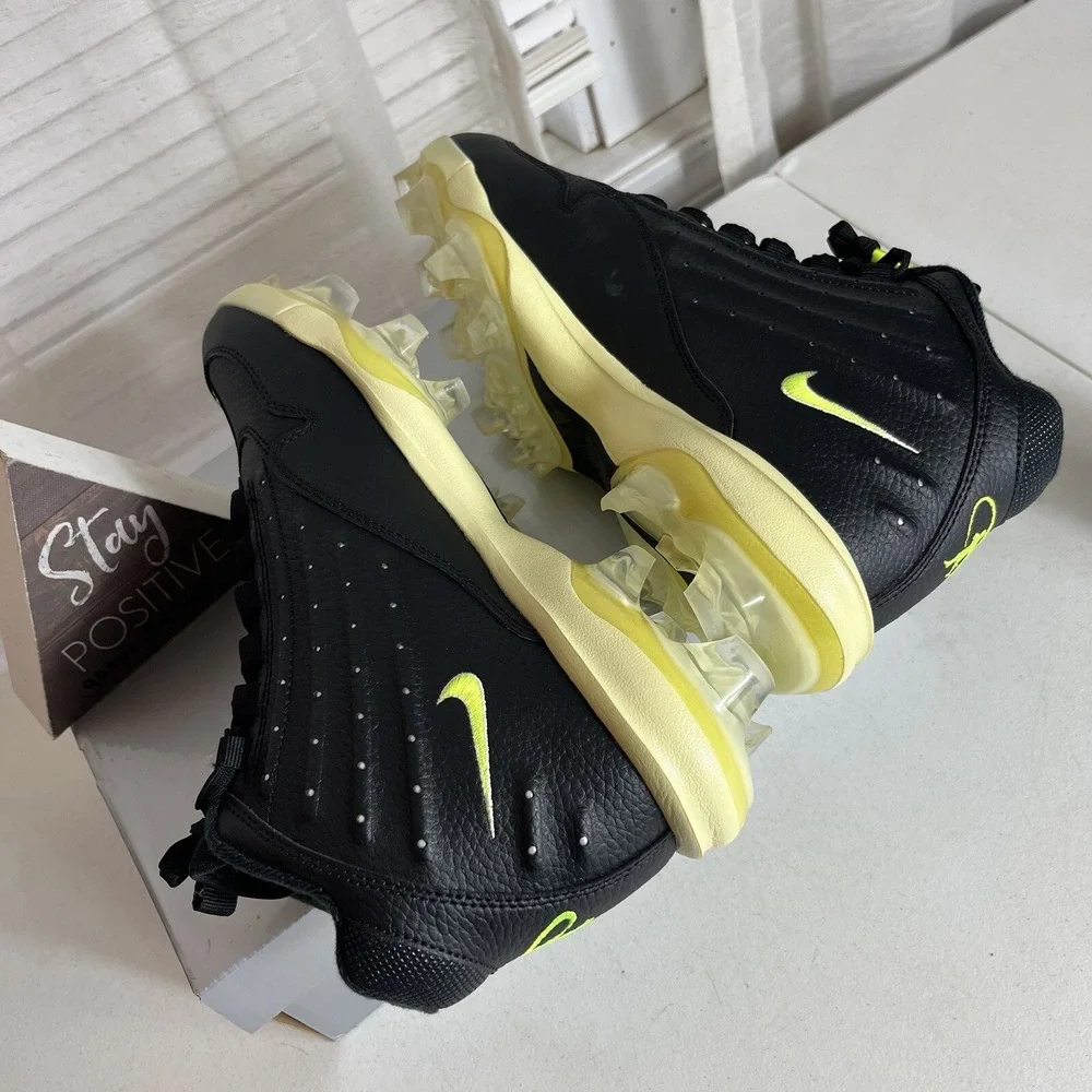 ✅ Nike Griffey 2 MCS Baseball Cleats Black Volt HF1579-001 Men  Size 12‎ Molded